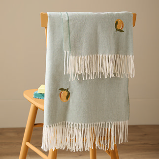 Zesty orange throw