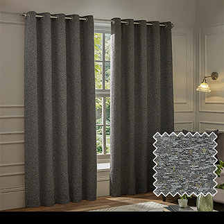 Galaxy Curtains - Charcoal