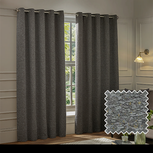 Galaxy Curtains - Charcoal