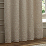 Galaxy Eyelet Curtains in Ivory over a window close up image