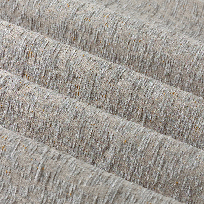 Galaxy Eyelet Curtains in Silver close up texture image 