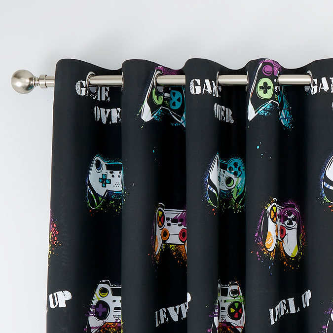 Game over eyelet curtain images