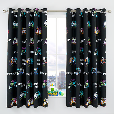 Game over eyelet curtain images