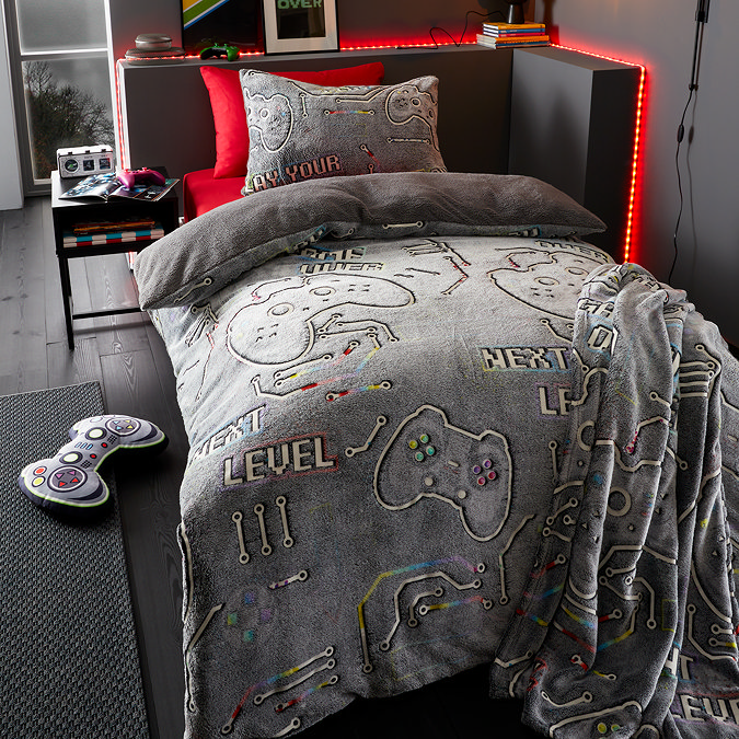 game over fleece cushion