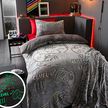 Game Over Glow in the Dark Duvet