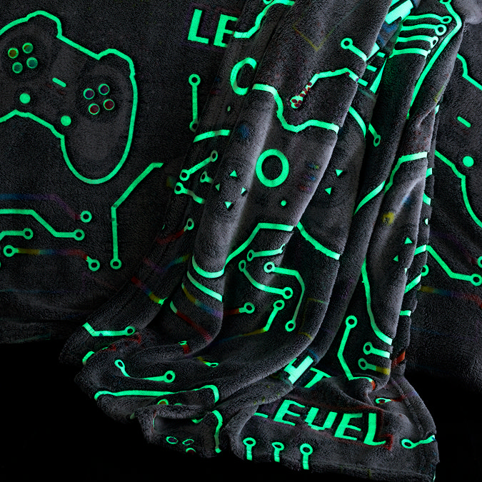 Game Over Glow in the Dark Throw