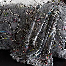 Game Over Fleece Throw