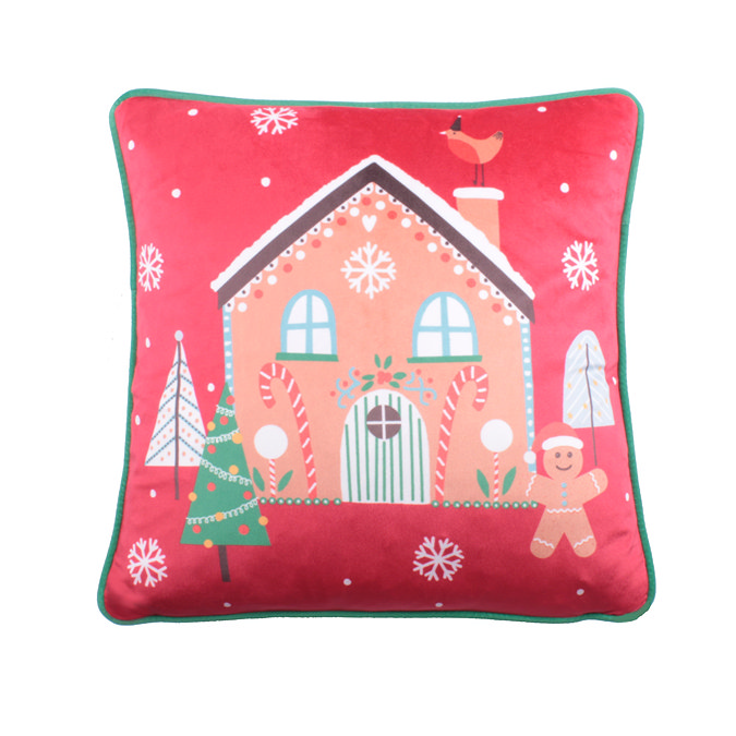 Gingerbread cushion front image 2