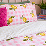 Gingham Lemons duvet cover set