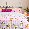 Gingham Lemons duvet cover set
