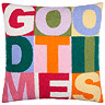 Good Times Tuft Cushion in multi image