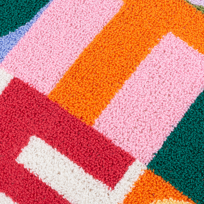 Good Times Tuft Cushion in multi image