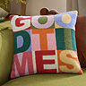 Good Times Tuft Cushion in multi image