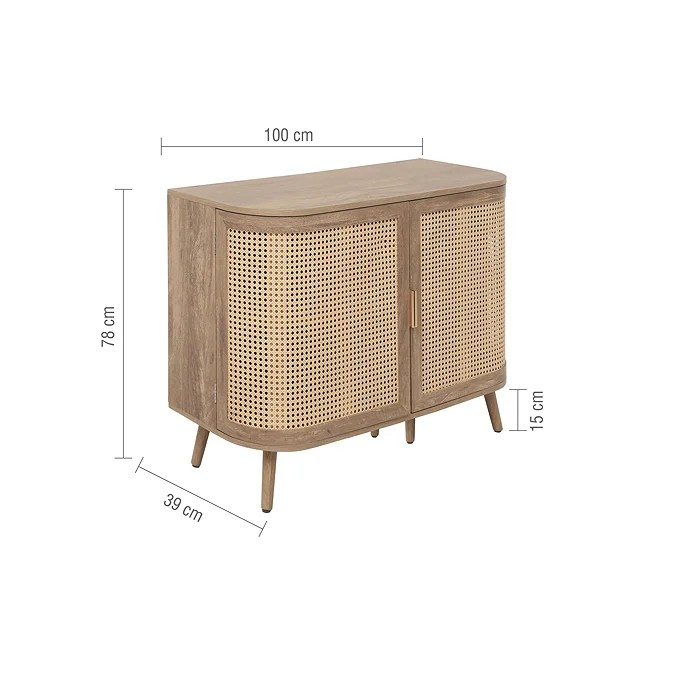 Grace Wooden 2 Door Sideboard 4