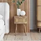 Grace Wooden Bedside Table - Oak main image