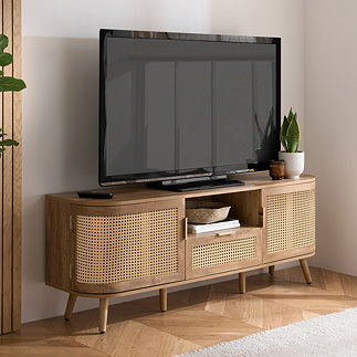 Grace Wooden TV Stand - Oak main image