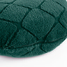 Cosy diamond Cuddle Chair cushion in bottle green close up image 2