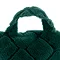 Cosy diamond Cuddle Chair cushion in bottle green handle image 3