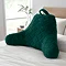 cosy diamond cuddle cushion in bottle green on bed image 1