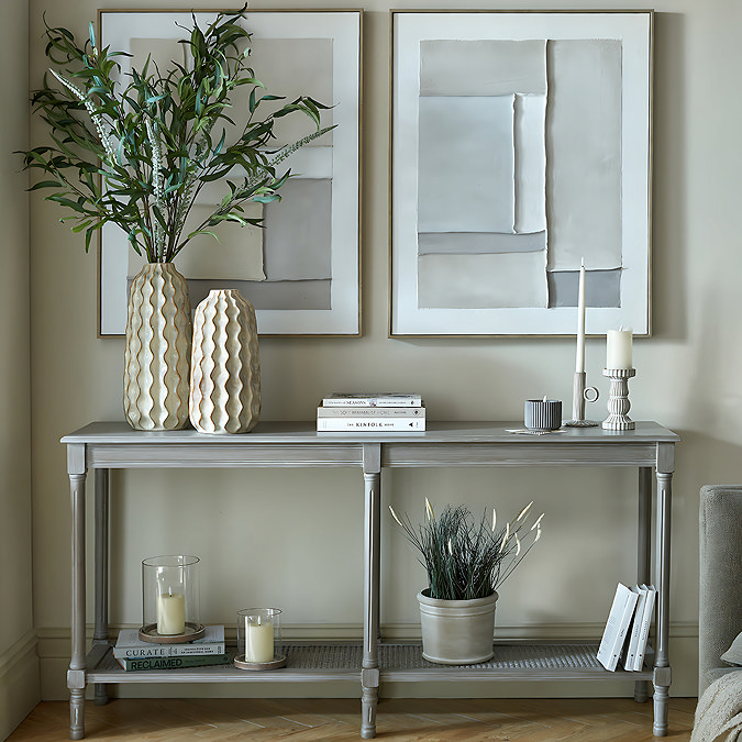 Hableton Large Rattan Console Table image