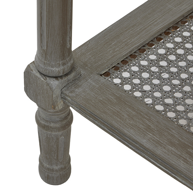 Hableton Rattan Side Table Close Up Image