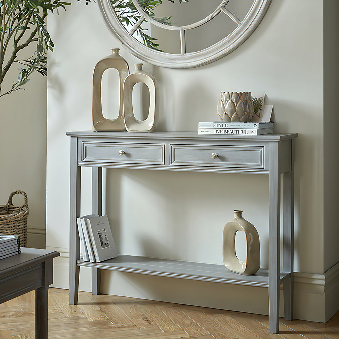 Hableton Two Drawer Console Table Image