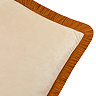Halo Ecru cushion with ginger tasselled trim image