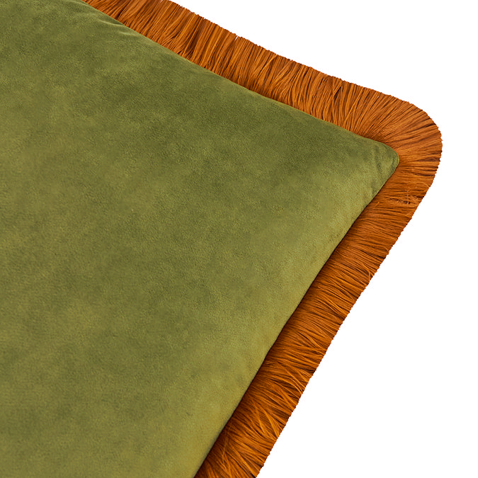Halo olive cushion image