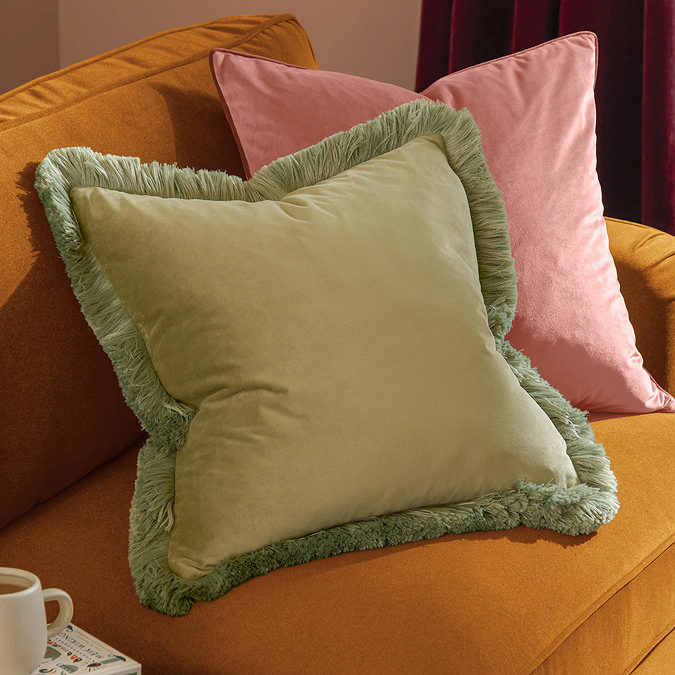 Halo sage green cushion image