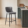 Hampshire grey bar stool in kitchen lifestyle