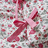 Hannah Floral Bow Fastening Duvet Cover Set - Pink carousel image