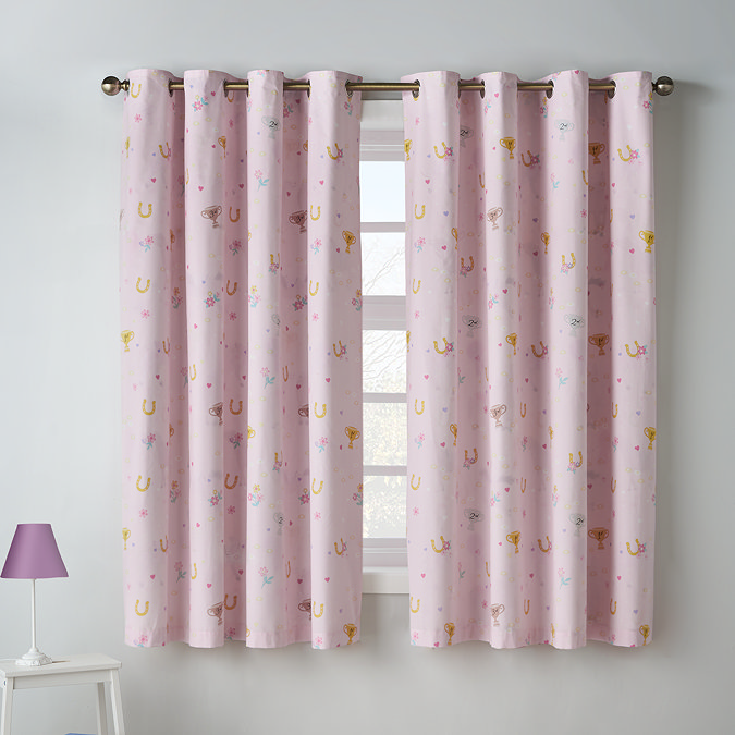 Happy horses eyelet curtains