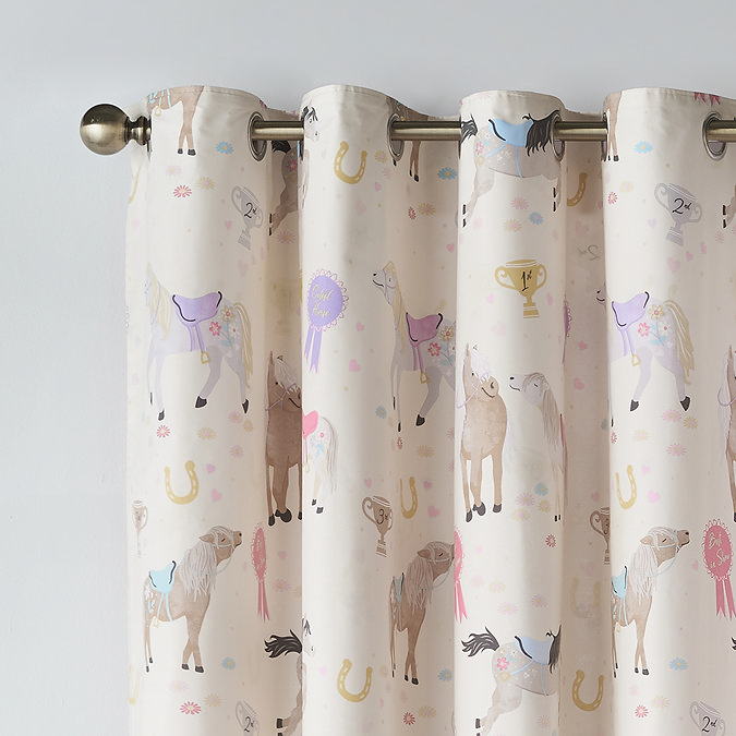 Happy horses eyelet curtains
