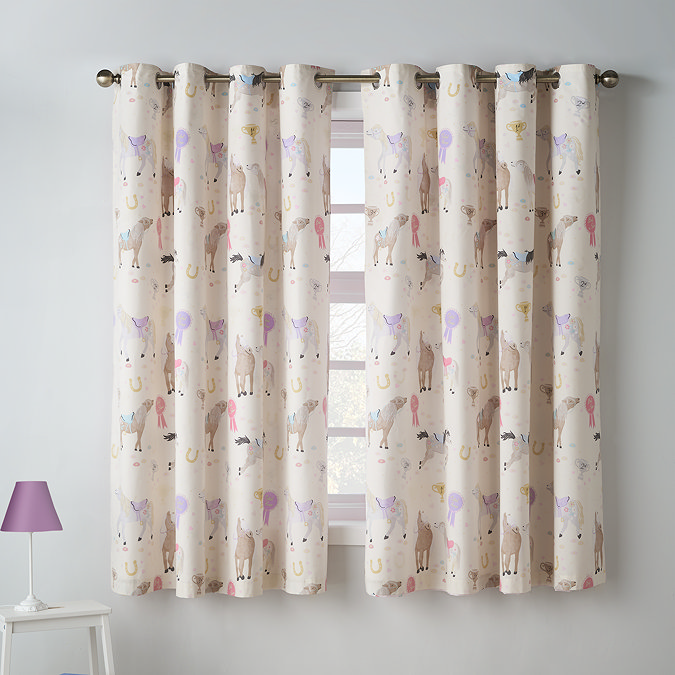Happy horses eyelet curtains
