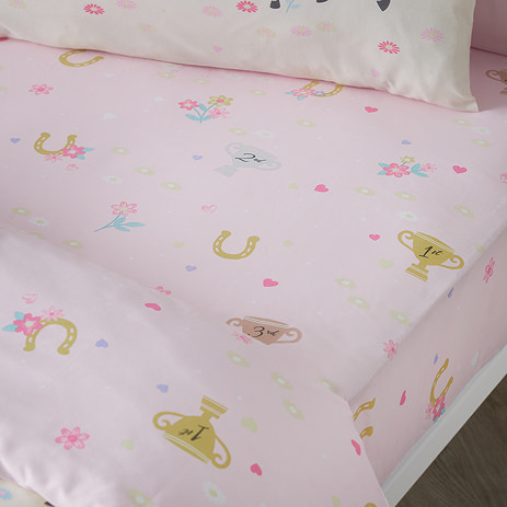 Happy horses fitted sheet