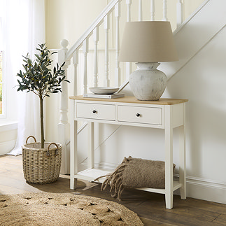 Harrogate Painted Console Table - White main image