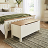 Harrogate Painted Ottoman - White main image