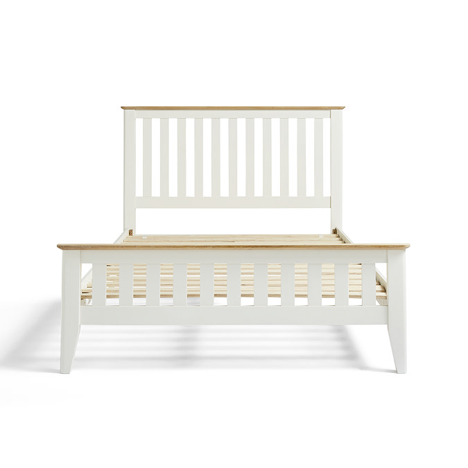 Harrogate Painted Slatted Bed - White carousel image