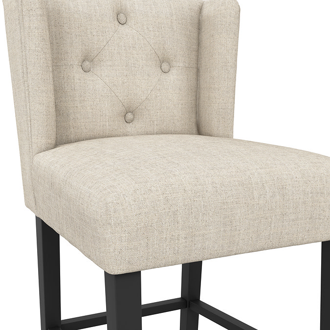 Mitchell Winged bar stool stone