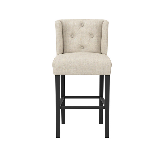 Mitchell Winged bar stool stone