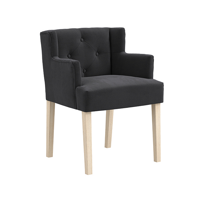 Mitchell dining chair with arms  anthracite