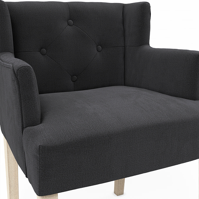 Mitchell dining chair with arms  anthracite
