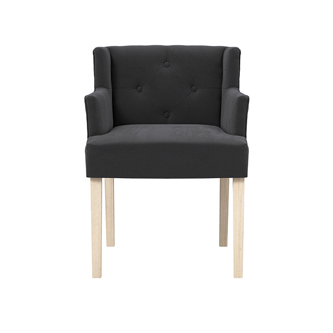Mitchell dining chair with arms  anthracite