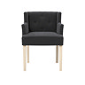 Mitchell dining chair with arms  anthracite