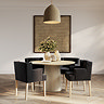 Mitchell winged dining chair with arms