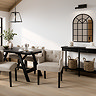 Mitchell Dining Chair with Arms Stone