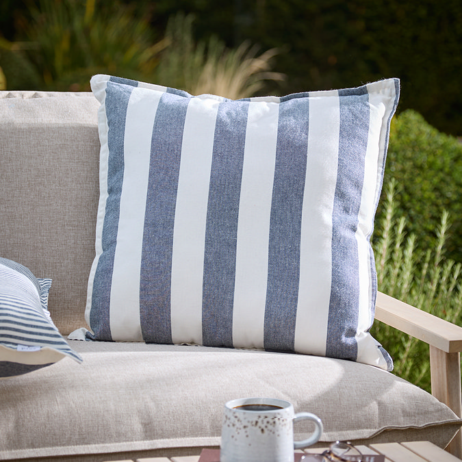 Hayle Navy outdoor cushion navy image 1