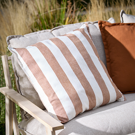 Outdoor cushion in pecan image 1