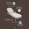 image of material specification for neutral sun loungers