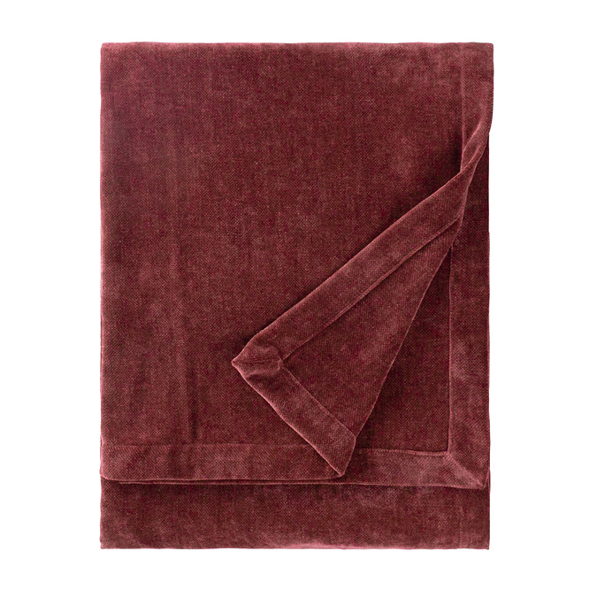 Heavy chenille throw in beetroot image 